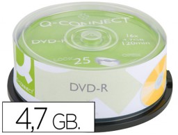 25 DVD-R Q-Connect 4.7GB 16x 120 minutos